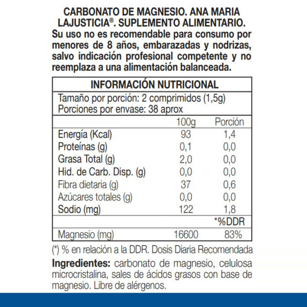 CARBONATO DE MAGNESIO (75 comp.) – Pro-Runners