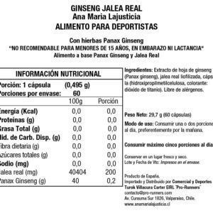 GINSENG CON JALEA REAL (60 cap.) - Imagen 3
