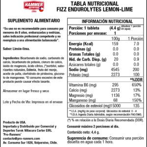 Electrolitos - Endurolytes Fizz® Tableta Individual – HAMMER NUTRITION - Imagen 4