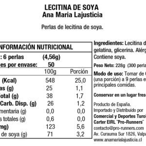 LECITINA DE SOJA (300 perlas) – Ana Maria Lajusticia - Imagen 4