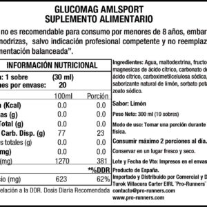 GLUCOMAG 70/30 GEL Sabor limón - amlsport - Imagen 3