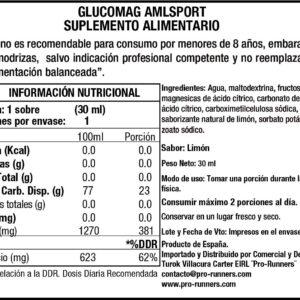 GLUCOMAG 70/30 GEL Sabor limón - amlsport - Imagen 4
