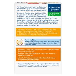 VITAMINA C + D3 + Depósito de Zinc - Doppelherz - Imagen 5