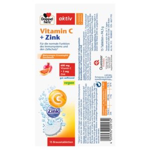 Vitamina C 600 mg + Zinc Efervescente - Doppelherz - Imagen 3